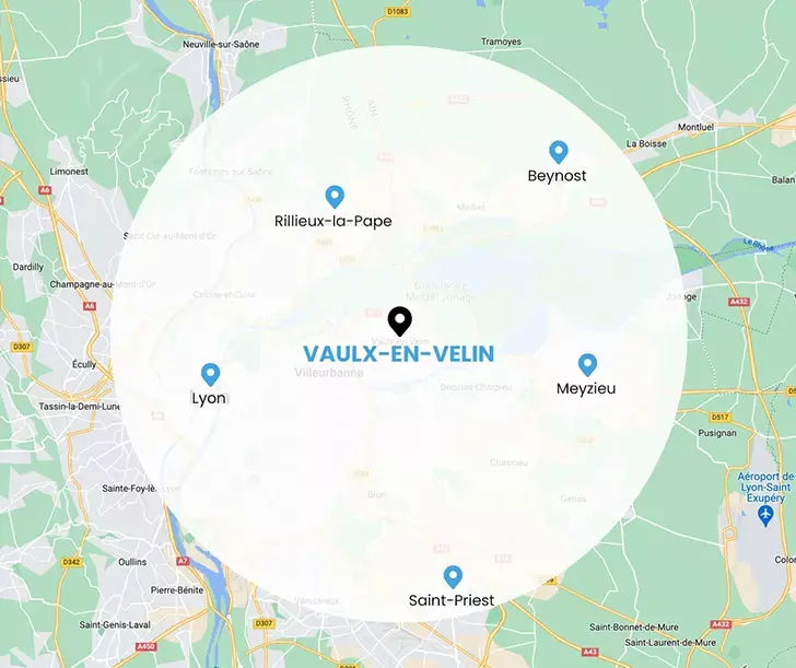 Serrurier Vaulx-en-Velin zone d'intervention (10km aux alentours)